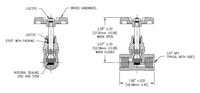 1/4 inch Globe Valve